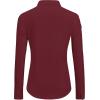 J.VER Button Down Shirts for Women Wrinkle Free Long Sleeve Dress Shirt Business Casual Work Blouse with Pocket(Burgundy)