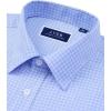 J.VER Dress Shirts for Men Cotton Long Sleeve Button Down Shirt Business Casual Classic Plaid Tops with Pocket(A Light Blue Gingham)