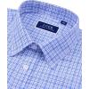 J.VER Dress Shirts for Men Cotton Long Sleeve Button Down Shirt Business Casual Classic Plaid Tops with Pocket(Blue Gingham)