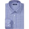 J.VER Dress Shirts for Men Cotton Long Sleeve Button Down Shirt Business Casual Classic Plaid Tops with Pocket(Blue Grey Gingham)