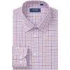 J.VER Dress Shirts for Men Cotton Long Sleeve Button Down Shirt Business Casual Classic Plaid Tops with Pocket(Blue Orange Plaid)