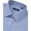 J.VER Dress Shirts for Men Cotton Long Sleeve Button Down Shirt Business Casual Classic Plaid Tops with Pocket(Blue Plaid)