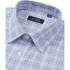 J.VER Dress Shirts for Men Cotton Long Sleeve Button Down Shirt Business Casual Classic Plaid Tops with Pocket(Grey Gingham)