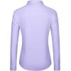 J.VER Dress Shirts for Women Button Down Wrinkle Free Shirt Business Casual Long Sleeve Work Blouse with Pocket(Light Purple)