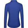 J.VER Dress Shirts for Women Button Down Wrinkle Free Shirt Business Casual Long Sleeve Work Blouse with Pocket(Royal Blue)