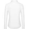J.VER Dress Shirts for Women Button Down Wrinkle Free Shirt Business Casual Long Sleeve Work Blouse with Pocket(White)