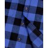 J.VER Flannel Shirt for Men Plaid Long Sleeve Casual Button Down Shirts Regular Fit Cotton Buffalo Checkered Top with Pockets(Blue)