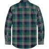 J.VER Flannel Shirt for Men Plaid Long Sleeve Casual Button Down Shirts Regular Fit Cotton Buffalo Checkered Top with Pockets(Green Navy)