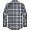 J.VER Flannel Shirt for Men Plaid Long Sleeve Casual Button Down Shirts Regular Fit Cotton Buffalo Checkered Top with Pockets(Grey Black)