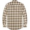 J.VER Flannel Shirt for Men Plaid Long Sleeve Casual Button Down Shirts Regular Fit Cotton Buffalo Checkered Top with Pockets(Yellow White)