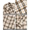 J.VER Flannel Shirt for Men Plaid Long Sleeve Casual Button Down Shirts Regular Fit Cotton Buffalo Checkered Top with Pockets(Yellow White)