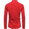 J.VER Men’s Banded Collar Dress Shirt Mandarin Long Sleeve Button Down Shirts Stretch Collarless Tops with Pocket(Red)
