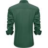 J.VER Men’s Casual Long Sleeve Stretch Dress Shirt Wrinkle-Free Regular Fit Button Down Shirts(Army Green)