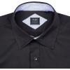 J.VER Men’s Casual Long Sleeve Stretch Dress Shirt Wrinkle-Free Regular Fit Button Down Shirts(Black Blue)