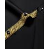 J.VER Men’s Casual Long Sleeve Stretch Dress Shirt Wrinkle-Free Regular Fit Button Down Shirts(Black Gold)