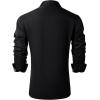 J.VER Men’s Casual Long Sleeve Stretch Dress Shirt Wrinkle-Free Regular Fit Button Down Shirts(Black Gold)