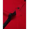 J.VER Men’s Casual Long Sleeve Stretch Dress Shirt Wrinkle-Free Regular Fit Button Down Shirts(Bright Red)