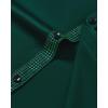 J.VER Men’s Casual Long Sleeve Stretch Dress Shirt Wrinkle-Free Regular Fit Button Down Shirts(Dark Green)