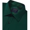 J.VER Men’s Casual Long Sleeve Stretch Dress Shirt Wrinkle-Free Regular Fit Button Down Shirts(Dark Green)
