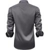 J.VER Men’s Casual Long Sleeve Stretch Dress Shirt Wrinkle-Free Regular Fit Button Down Shirts(Grey Grey)