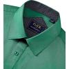 J.VER Men’s Casual Long Sleeve Stretch Dress Shirt Wrinkle-Free Regular Fit Button Down Shirts(Hunter Green)