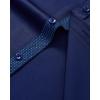 J.VER Men’s Casual Long Sleeve Stretch Dress Shirt Wrinkle-Free Regular Fit Button Down Shirts(Navy / Blue)