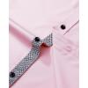 J.VER Men’s Casual Long Sleeve Stretch Dress Shirt Wrinkle-Free Regular Fit Button Down Shirts(Pink)