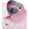 J.VER Men’s Casual Long Sleeve Stretch Dress Shirt Wrinkle-Free Regular Fit Button Down Shirts(Pink)