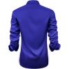 J.VER Men’s Casual Long Sleeve Stretch Dress Shirt Wrinkle-Free Regular Fit Button Down Shirts(Royalblue)