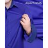 J.VER Men’s Casual Long Sleeve Stretch Dress Shirt Wrinkle-Free Regular Fit Button Down Shirts(Royalblue)
