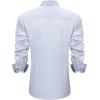 J.VER Men’s Casual Long Sleeve Stretch Dress Shirt Wrinkle-Free Regular Fit Button Down Shirts(Silver Grey)