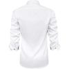 J.VER Men’s Casual Long Sleeve Stretch Dress Shirt Wrinkle-Free Regular Fit Button Down Shirts(White Black)