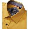 J.VER Men’s Casual Long Sleeve Stretch Dress Shirt Wrinkle-Free Regular Fit Button Down Shirts(Yellow)