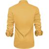 J.VER Men’s Casual Long Sleeve Stretch Dress Shirt Wrinkle-Free Regular Fit Button Down Shirts(Yellow)