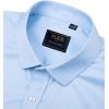 J.VER Men’s Dress Shirts Solid Long Sleeve Stretch Wrinkle-Free Formal Shirt Business Casual Button Down Shirts(Blue)