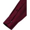 J.VER Men’s Dress Shirts Solid Long Sleeve Stretch Wrinkle-Free Formal Shirt Business Casual Button Down Shirts(Burgundy)