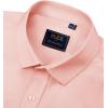 J.VER Men’s Dress Shirts Solid Long Sleeve Stretch Wrinkle-Free Formal Shirt Business Casual Button Down Shirts(Coral)