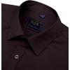 J.VER Men’s Dress Shirts Solid Long Sleeve Stretch Wrinkle-Free Formal Shirt Business Casual Button Down Shirts(Dark Brown)