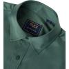 J.VER Men’s Dress Shirts Solid Long Sleeve Stretch Wrinkle-Free Formal Shirt Business Casual Button Down Shirts(Dark Green)