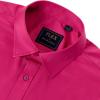 J.VER Men’s Dress Shirts Solid Long Sleeve Stretch Wrinkle-Free Formal Shirt Business Casual Button Down Shirts(Hot Pink)