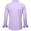 J.VER Men’s Dress Shirts Solid Long Sleeve Stretch Wrinkle-Free Formal Shirt Business Casual Button Down Shirts(Lavender Purple)