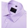 J.VER Men’s Dress Shirts Solid Long Sleeve Stretch Wrinkle-Free Formal Shirt Business Casual Button Down Shirts(Lavender Purple)