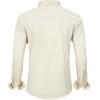 J.VER Men’s Dress Shirts Solid Long Sleeve Stretch Wrinkle-Free Formal Shirt Business Casual Button Down Shirts(Light Creamy Yellow)