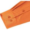 J.VER Men’s Dress Shirts Solid Long Sleeve Stretch Wrinkle-Free Formal Shirt Business Casual Button Down Shirts(Orange)