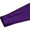 J.VER Men’s Dress Shirts Solid Long Sleeve Stretch Wrinkle-Free Formal Shirt Business Casual Button Down Shirts(Purple)