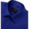 J.VER Men’s Dress Shirts Solid Long Sleeve Stretch Wrinkle-Free Formal Shirt Business Casual Button Down Shirts(Royal Blue)