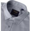 J.VER Men’s Dress Shirts Solid Long Sleeve Stretch Wrinkle-Free Formal Shirt Business Casual Button Down Shirts(Silver Grey)