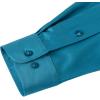 J.VER Men’s Dress Shirts Solid Long Sleeve Stretch Wrinkle-Free Formal Shirt Business Casual Button Down Shirts(Teal)