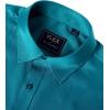 J.VER Men’s Dress Shirts Solid Long Sleeve Stretch Wrinkle-Free Formal Shirt Business Casual Button Down Shirts(Teal)