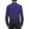J.VER Men’s Dress Shirts Stretch Stain Shield Long Sleeve Solid Formal Shirt Business Casual Button Down Shirts(Dark Purple)